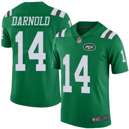 New York Jets Limited Green Men Sam Darnold Jersey NFL Football #14 Rush Vapor Untouchable